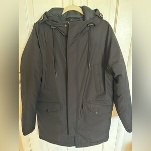 Everlane Men's black Hooded Puffer Jacket